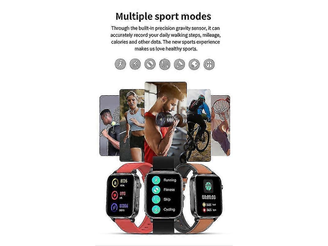 Relógio inteligente com monitor de glicose no sangue, medição de pressão arterial PPG, IP68 à prova d'água, Xh Ly Ebike