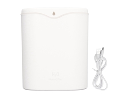 Humidificador De Escritorio Usb 2l 2 Modos Difusor Doble 12h Para Dormitorio Oficina Blanco