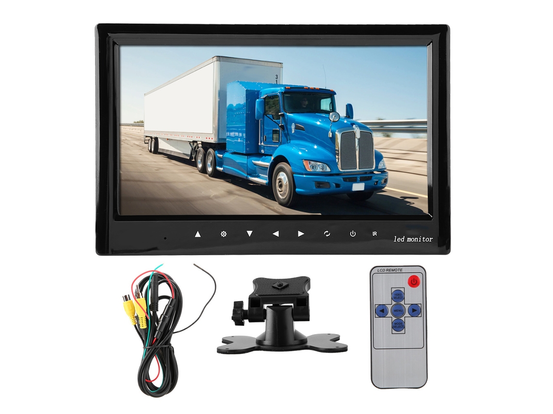 Monitor De Visão Traseira Lcd Para Veículos De 7 Polegadas (botões De Toque De Alta Definição)