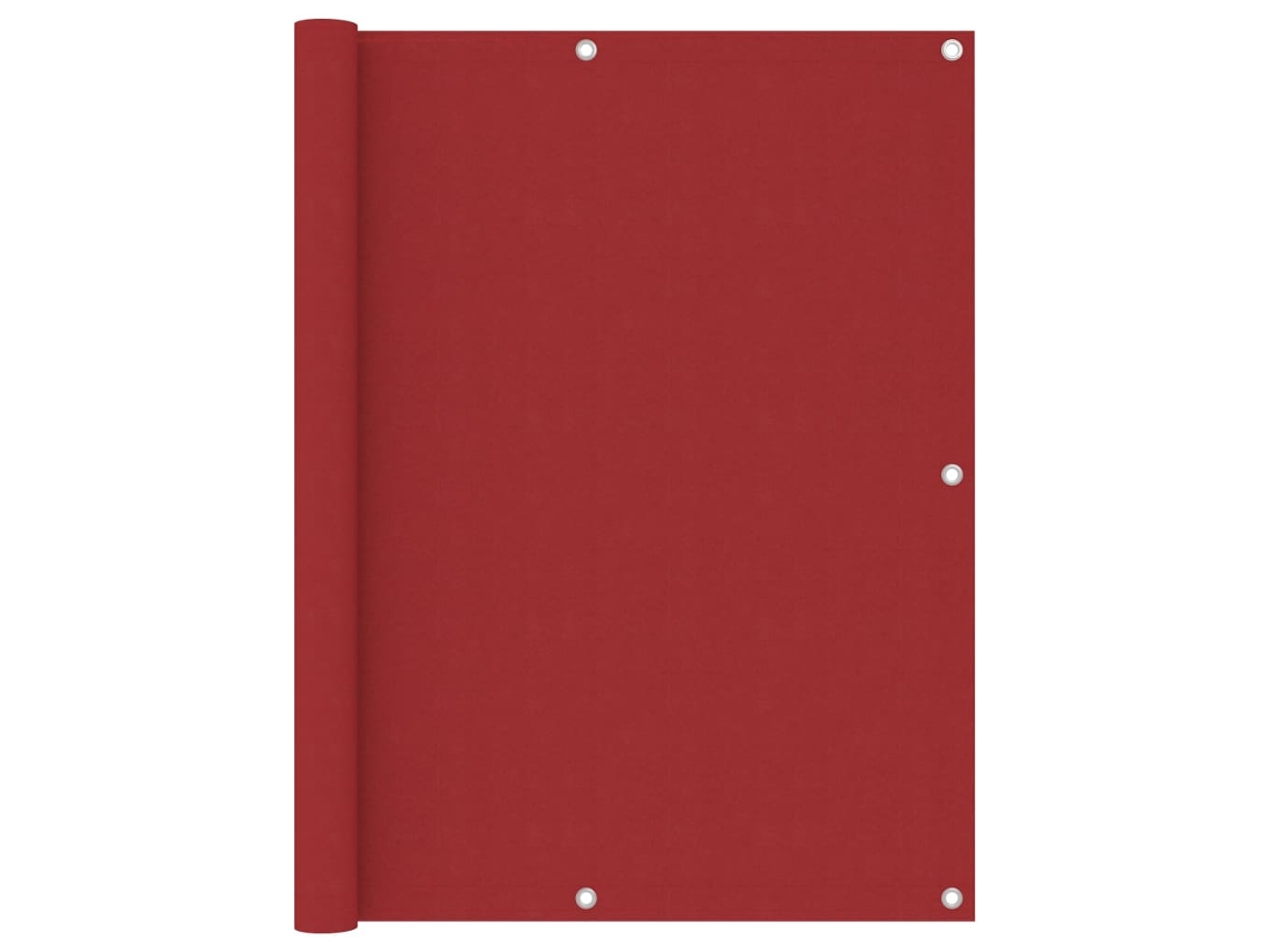 Vidaxl Tela De Varanda 120x400 Cm Tecido Oxford Vermelho