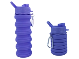 Garrafa de água portátil, dobrável de silicone MDUG