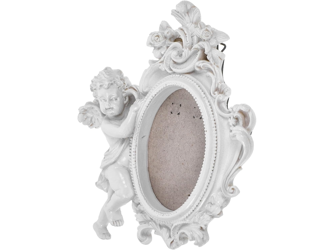 Enfeites Resina Moldura Porta Retratos Decorativo Decoração Querubim Elegante Tema Anjo Mesa GOKOCO