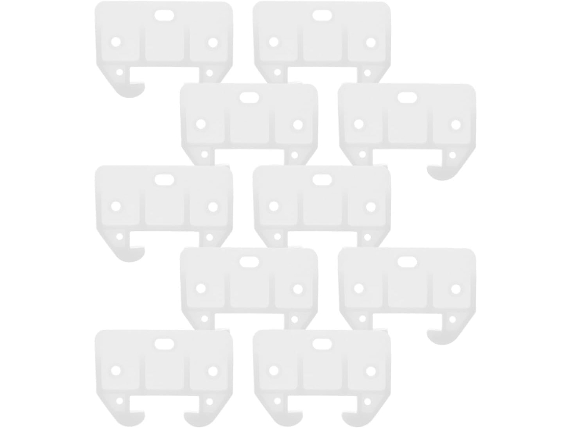 Corrediças Plásticas Para Gavetas, Fáceis De Instalar, Pacote Com 10 Unidades E Design De Encaixe Estável Para Armários