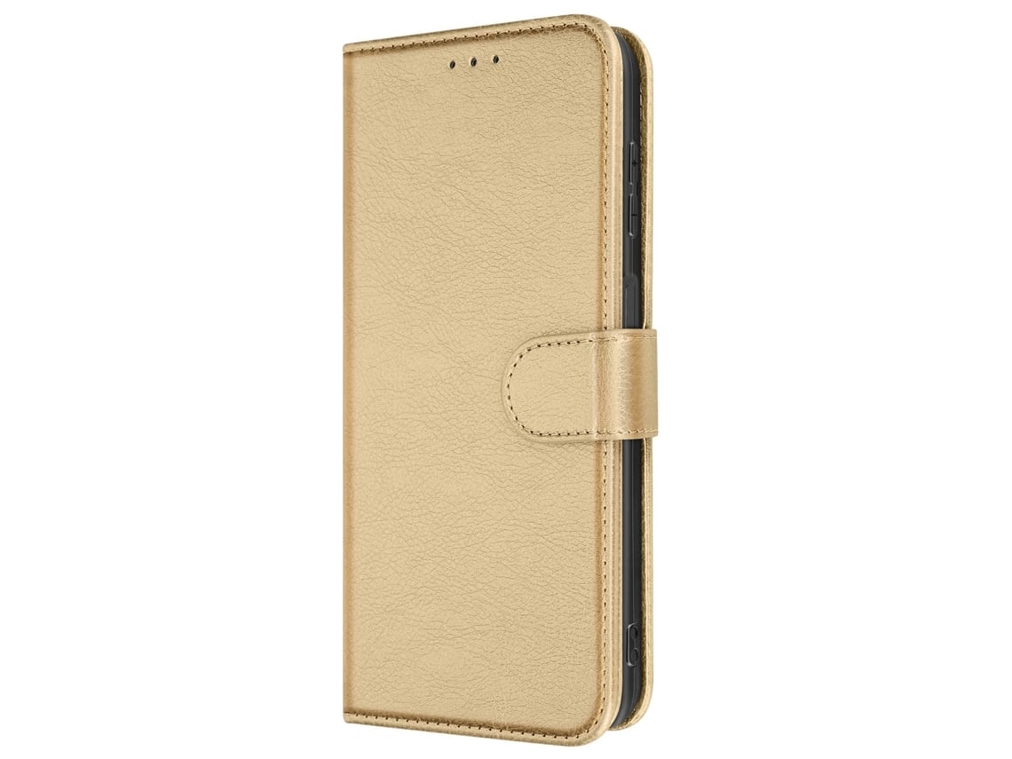 Capa Fólio Para Samsung Galaxy A54 5g Ushion Pele Dourado