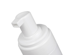 Frasco de espuma plástica branca reutilizável de 150ml com bomba portátil para mousse de sabonete em viagem (5,2oz)