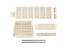 Prateleira De Mesa Com 6 Andares E Rodas Para Armazenamento E Leitura