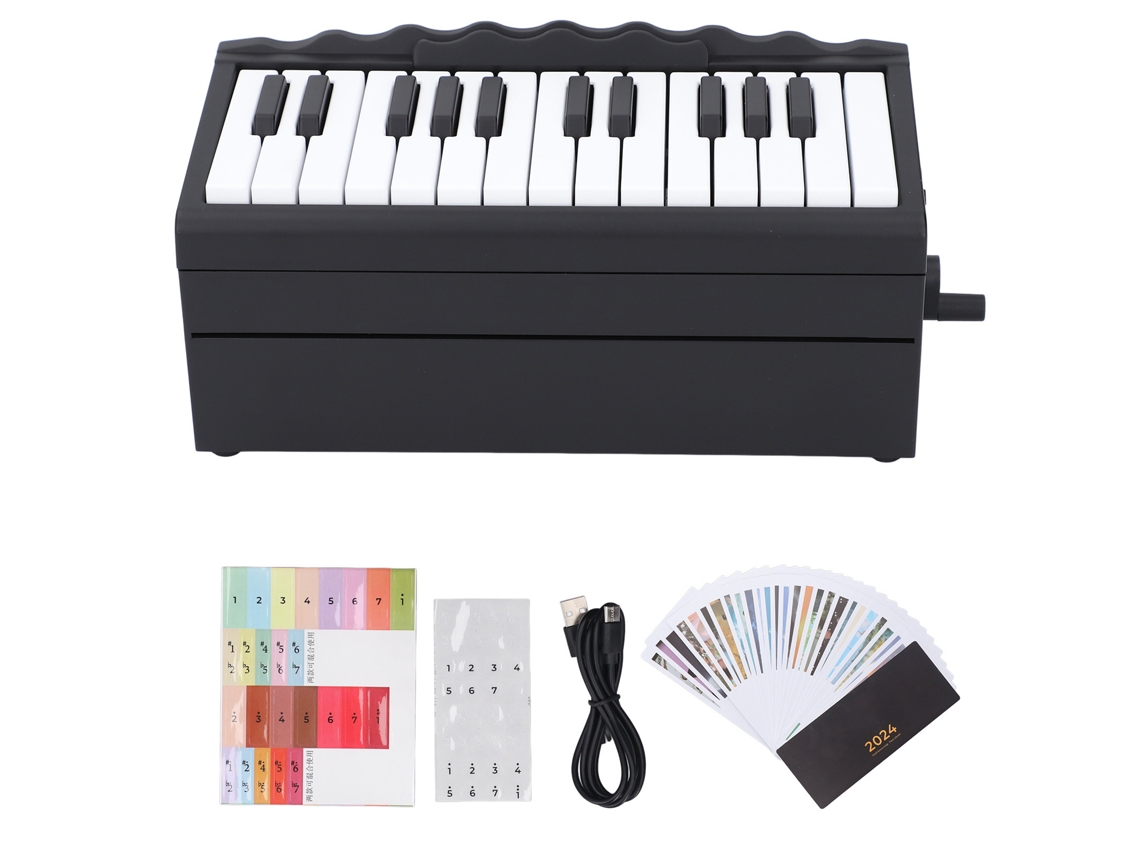 Primerox calendário de Piano Tocável 2024 Bluetooth Educacional para Crianças Meninos e Meninas