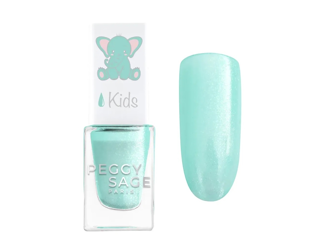 Kids Eco Friendly Water Based Nail Polish, Jade Green, 5ml Peggy Sage