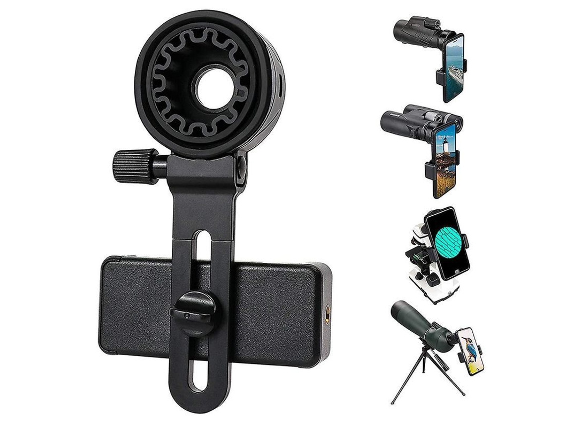 Adaptador universal para celular com suporte para binóculos e telescópios