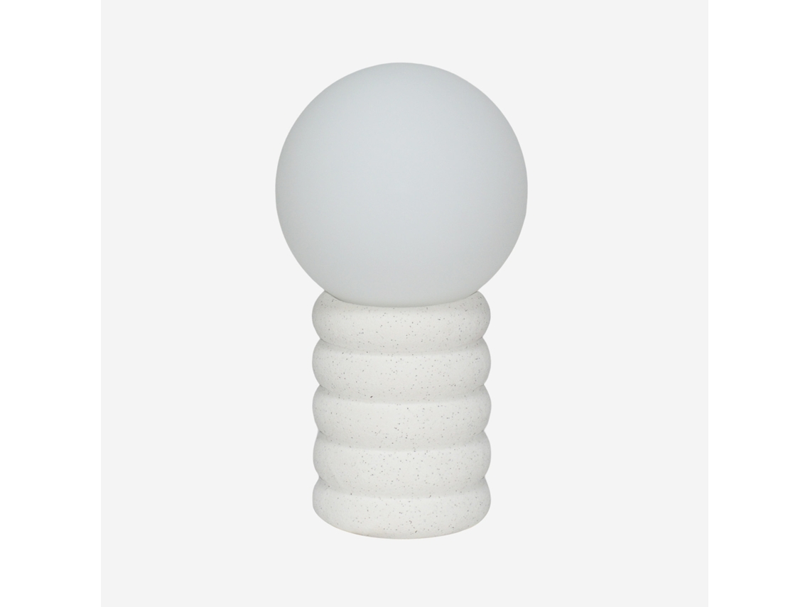 Luminária De Mesa Interior Cerâmica, Branco Sweeek