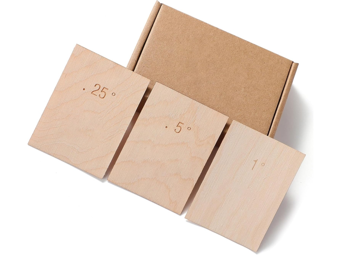 Conjunto De 3 Calços Para Braço De Guitarra Com Perfil Cônico