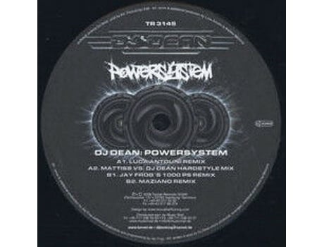 Powersystem, Dj Dean | Media Condition Very Good Plus | 1 X Vinyl 12, 45 Rpm, Limited Edition Tunnel Records (vg)