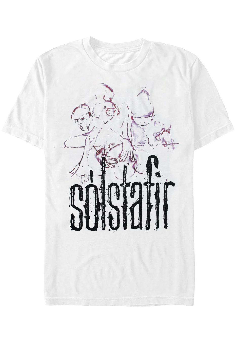 Size:s Rockinstone Solstafir - Masterpiece White - T-shirt Unisex Adults