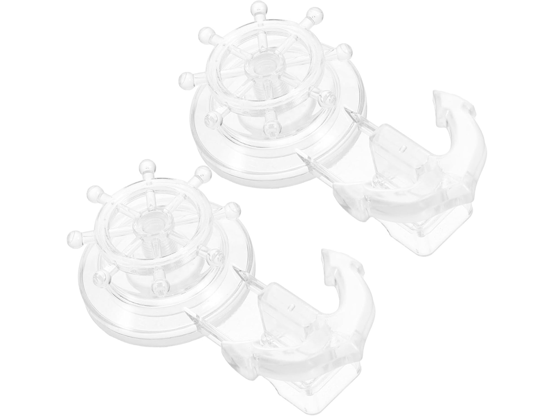 Conjunto De 2 Ganchos De Parede Com Ventosa Para Banheiro, Multiuso