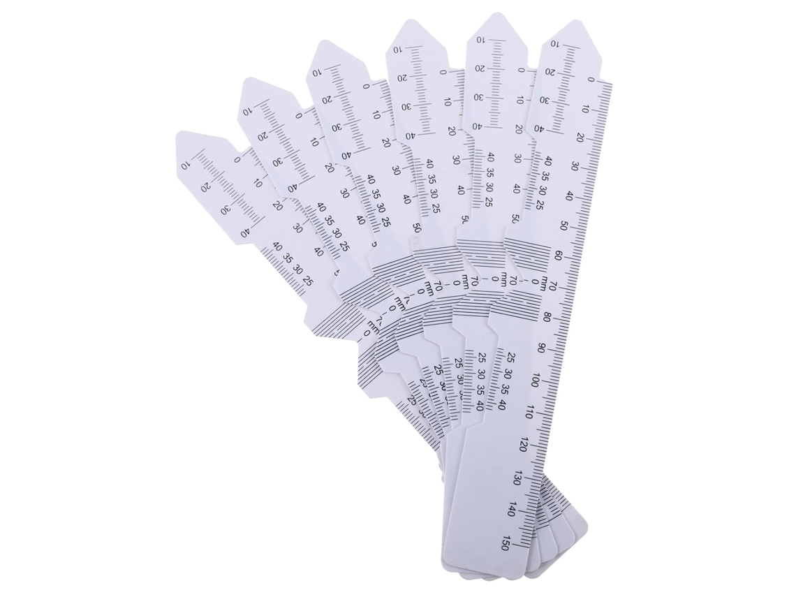 Régua De Distância Pupilar Plástico Flexível E Precisa, Conjunto 6