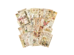 Papel De Scrapbook Vintage 100 Folhas Suprimentos Para Scrapbook Com Flores E Plantas Retro Truyuety