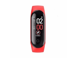 Red Sport Smartwatch M4 Relógio Esportivo À Prova D'Água Pulseira Inteligente Pressão de Atividade de Frequência Cardíaca