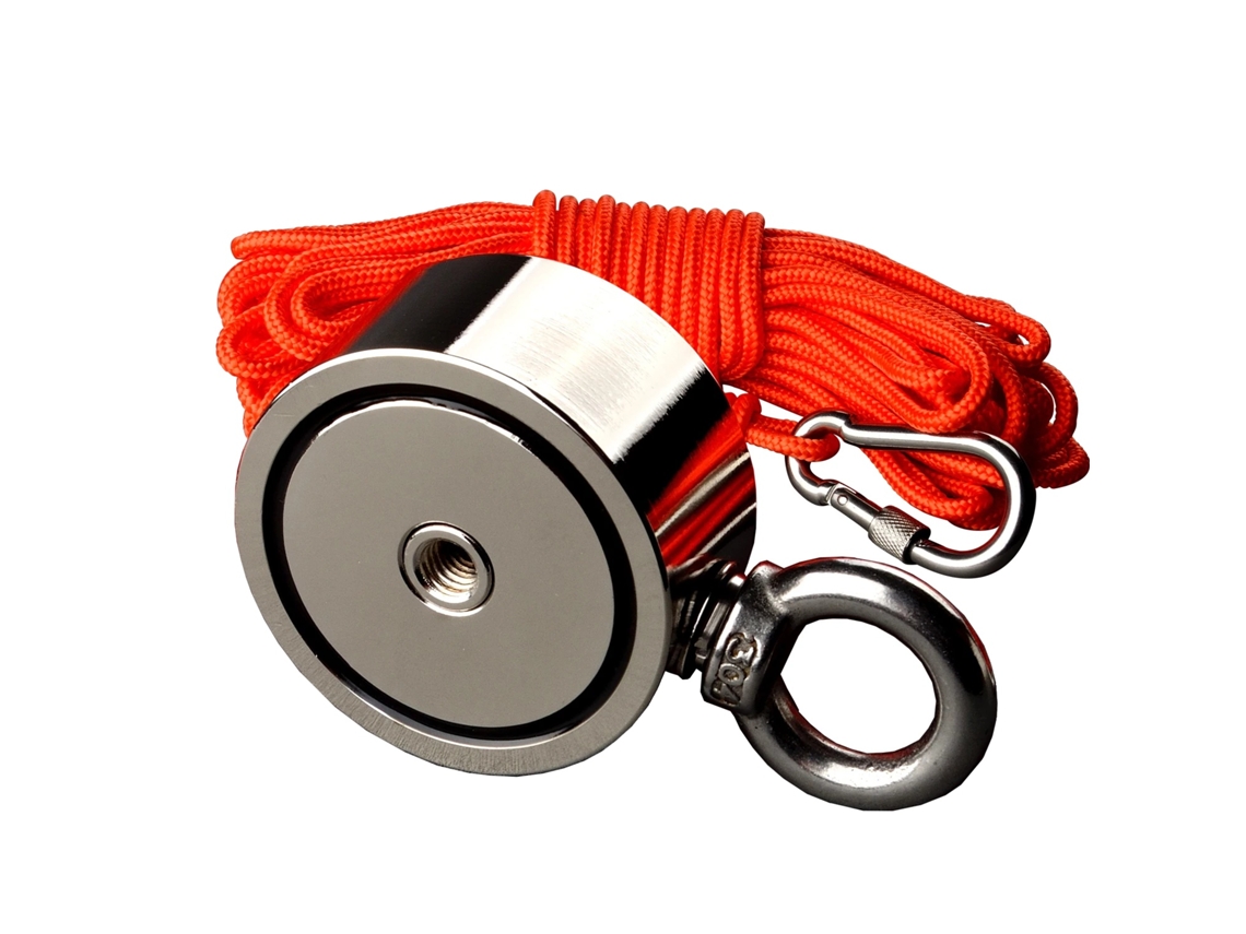 Ímã de Neodímio, Dupla Face, Força Tração 150 Kg, 150kgx2 15m Rep, Vertical AQUAFORGE