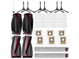Peças Para O Aspirador Robô Eufy C28 Eufy Omni C28: 2 Escovas Rotativas, 2 Rolos De Limpeza, 6 Filtros, 6 Escovas Laterais, 6 Sacos De Pó._ptg