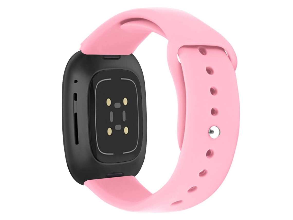 Bracelete Fitbit by Google Versa 2 Pulseira silicone líquido Rosa Escuro