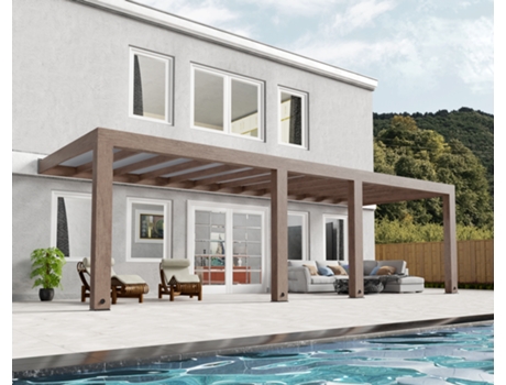 Pergolado CANOPIA Helsinki 3X8.6 Pergolado em madeira de cedro