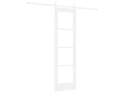 Conjunto 1 Porta Deslizante Vidaxl Branco Madeira De Pinho Maciça (61 X 198,5 Cm)