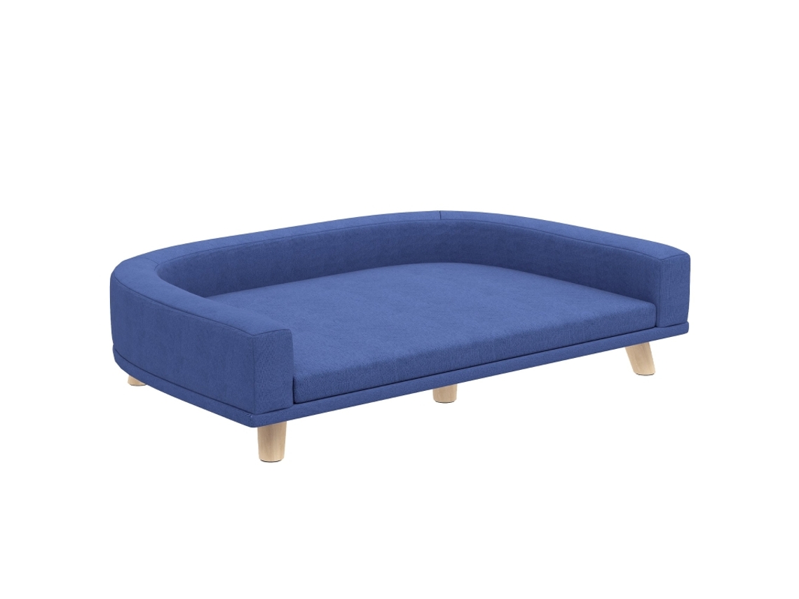 Cama Para Cachorro Sofá Pet Eucalipto 98 X 67 X 25 Cm Na Cor Azul,conforto E Estilo Para Seu Animal De Estimação