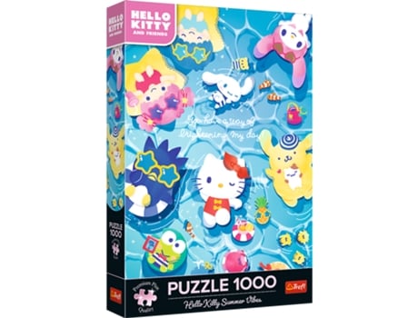 Puzzle 1000 Premium Plus Relaxamento De Verão Da Hello Kitty Trefl 12067 Trefl Puzzle