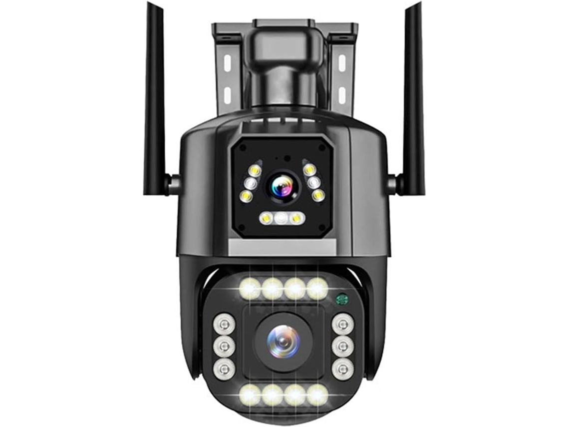 Câmera Ip 4g/wi fi 4mp 4k, Lente Dupla, Tela, Monitor de Rede, Residencial SFUSHOS