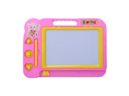 Ats tablero Mágico de Desenho para Crianças, Jogo de Quebra cabeça Educativo Precoce, Quadro Mágico Plástico Preto Rosa para Aprendizagem