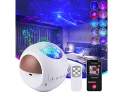 Projetor De Ondas Do Mar Estrelado Com Luz Noturna Led E Controle Remoto, Le Aquaforge