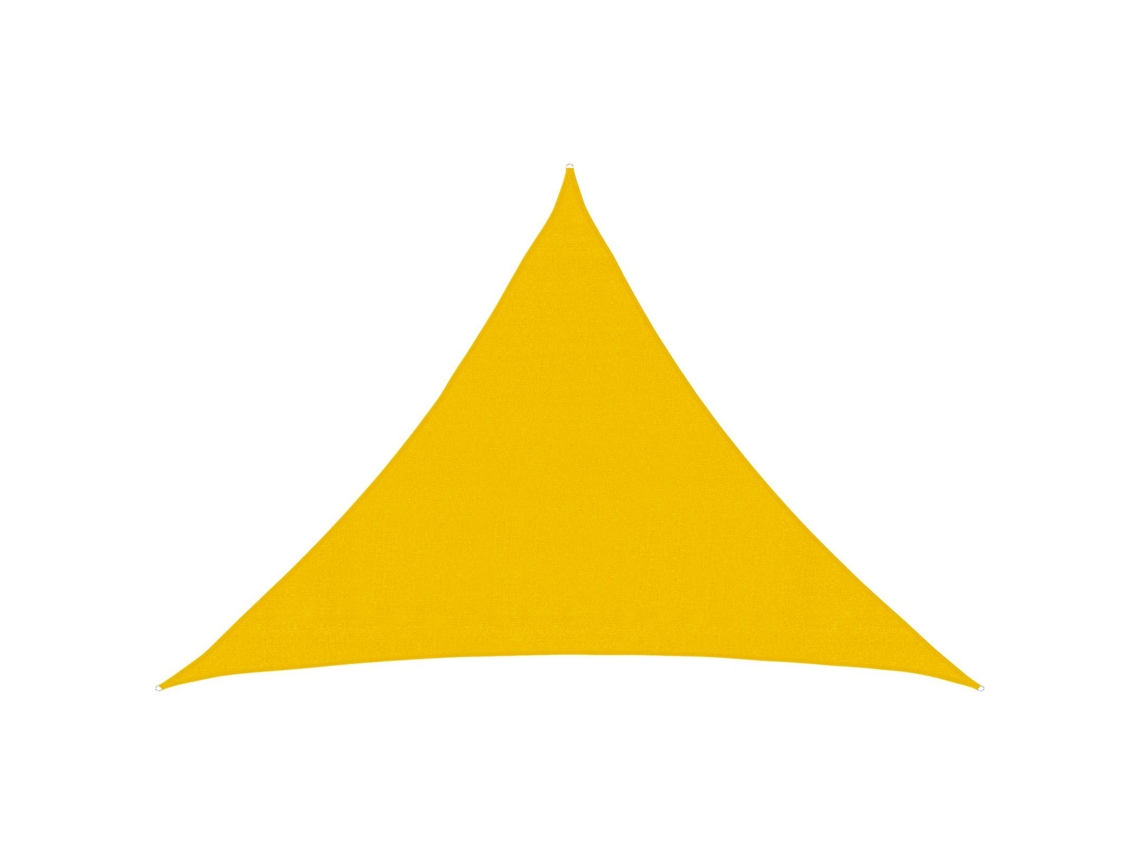 Vidaxl Vela De Sombra 7 X 5 X 5 M Hdpe Triangular Amarelo