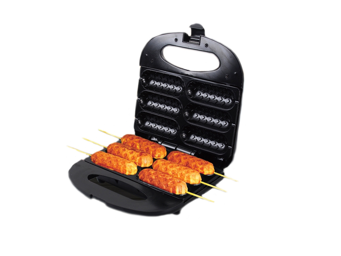 Máquina para hacer salchichas doméstica pequeña SFUSHOS de 750 W, antiadherente, de doble cara, con enchufe europeo