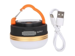 Lanterna de Camping Led Magnética Recarregável Via Usb, 300 Lúmens, Iluminação Externa AQUAFORGE (anel Dourado)