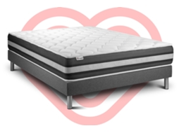 Conjunto Vital Spring Zen 130 X 200 Cm Somier Kit Cinzento