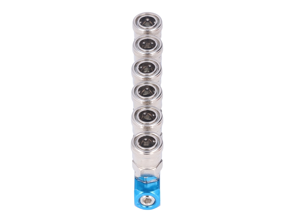 Bloco Distribuidor Ar Reto Com Conector G1/4