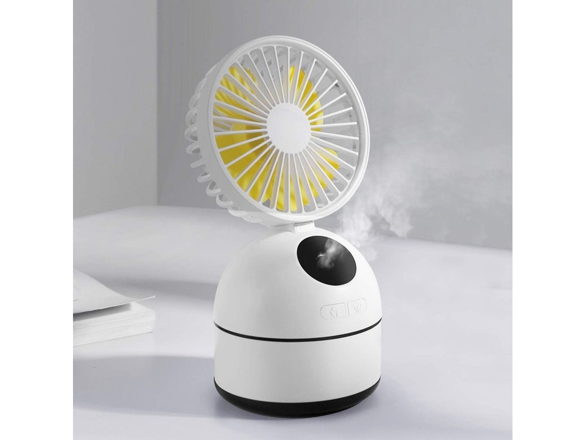 Ventilador de Mesa Pequeno Nebulização Portátil Estudantes