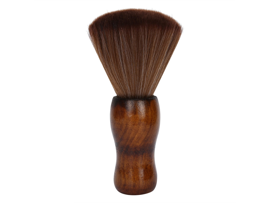 Cepillo De Pelo Roto Com Cabo De Madeira Cepillo Suave Para Cabeleireiro Duster Para Pescoço