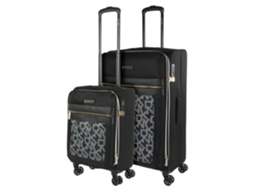 DKNY DKNY-624 After Hours Impressão Do Logotipo Preto 47X79X30 Cm 95L Conjunto de Malas Semi-Rígidas DKNY Eva 47X79X30 Cm 95L
