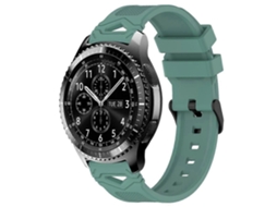 Pulseira De Silicone Preta Com Fivela E Detalhes Em Bolinhas Para Samsung Galaxy Watch 22mm