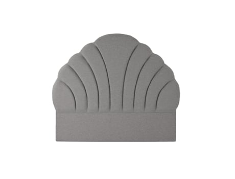 Cama com Cabeceira Cinzento HOME ESPRIT MDF Madeira Castanho (189x8x160cm)