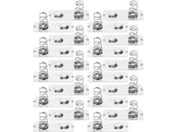 100 Molas para Pilhas Aa, Placas de Contato de Metal, Carregador de Substituição SFUSHOS