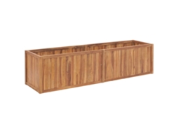 Raised Bed, Raised Beds Vidaxl Marrom Teca (200 X 50 X 50 Cm)