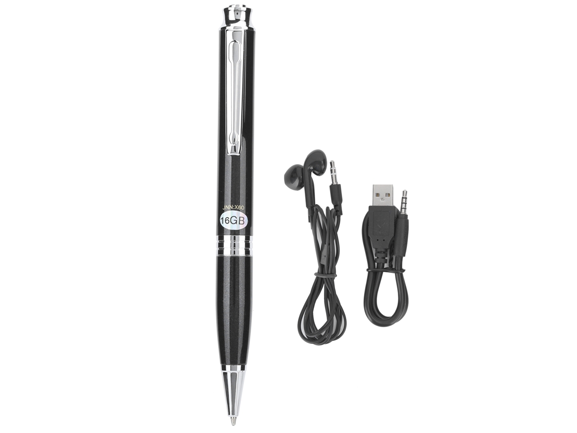 Aetheria gravador de Voz em Forma de Caneta com Redução de Ruído Hd 16gb para Estudantes Mp3