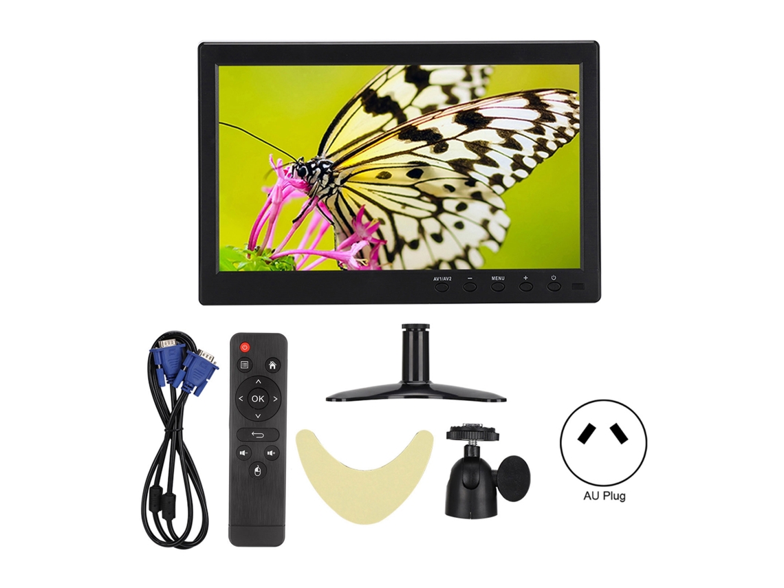 Monitor LCD 10,1 polegadas 1080p EOOCOO (HDMI, VGA, BNC, AV)