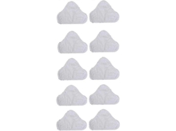 Pacote com 10 Panos de Microfibra Reposição para Esfregão H2o Mop X5 Cabo Triangular BRILVIBERA
