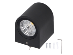 Luminária de Parede Led 5w com Corpo Cilíndrico em Alumínio para Corredores CHABERLU