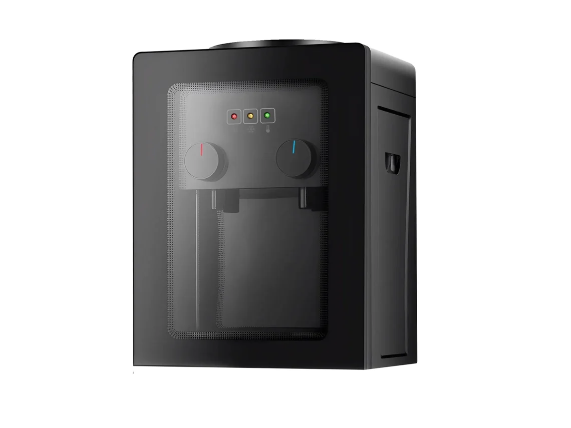 Dispensador de água, água quente e fria, design fácil de usar, preto OEM