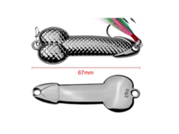 Rebe Señuelo de Pesca de Cuchara com Lentejuelas e Plumas, 28g, Negro