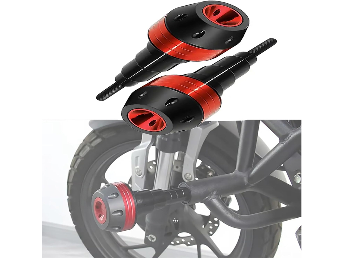 Conjunto de 2 protetores quadro para motocicleta alumínio resistente alta qualidade | S/MARCA